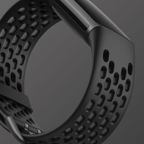 Abrikos Abrikos kompatibel med Fitbit Blaze læderurrem