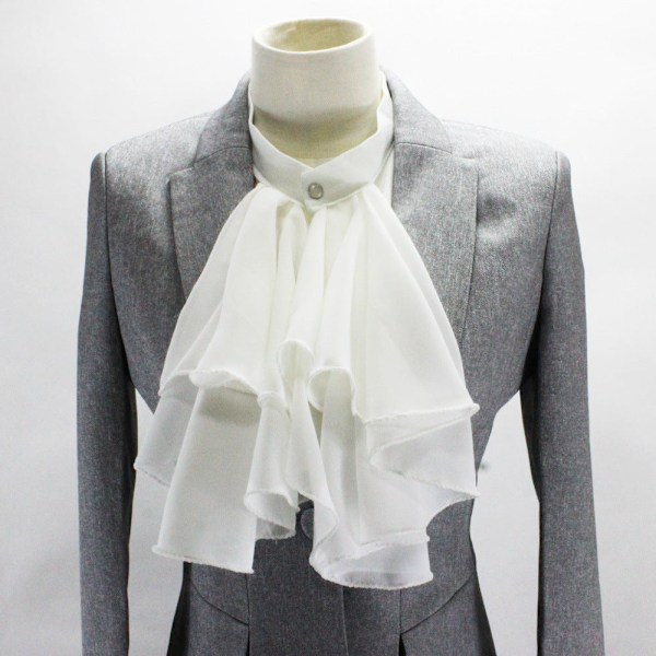 Dame falsk krage Avtakbar halv Court Overdrevet Chiffon White large towel hanging