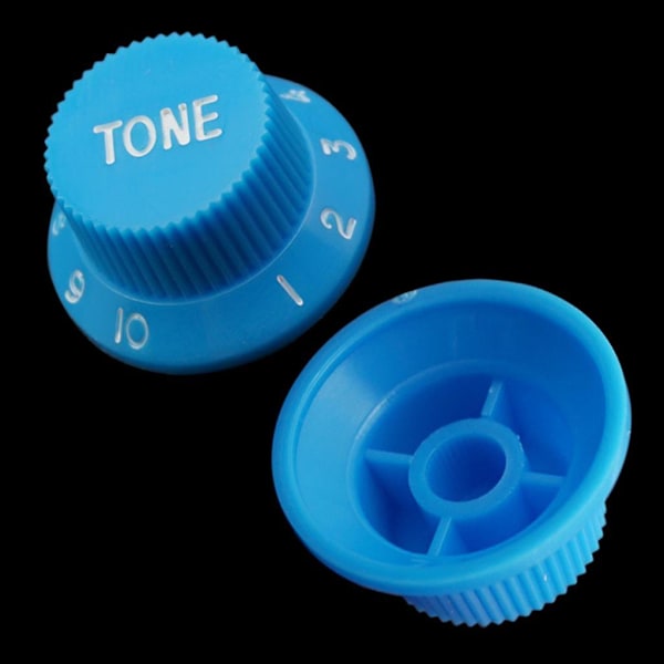 4x1 Volum & 2 Tone Kontroll Bryter Knotter for ST Sq Elektrisk Gitar Blå