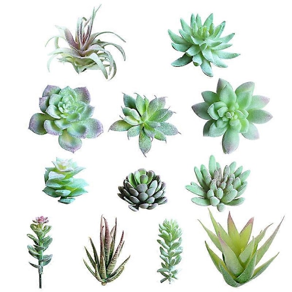 1st Konstgjord Blomma Mini Suckulent Växt Bröllopsfest Hem Skrivbord Bonsai Dekor 8