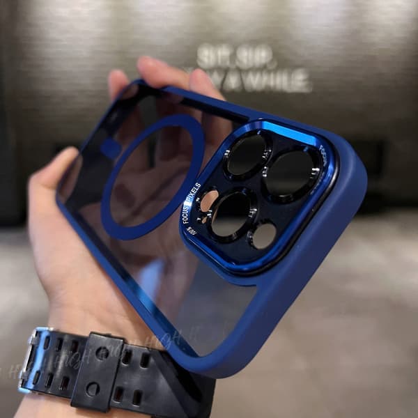 Fodral för iPhone 13 Pro Max Magnetisk Marinblå Noz28961