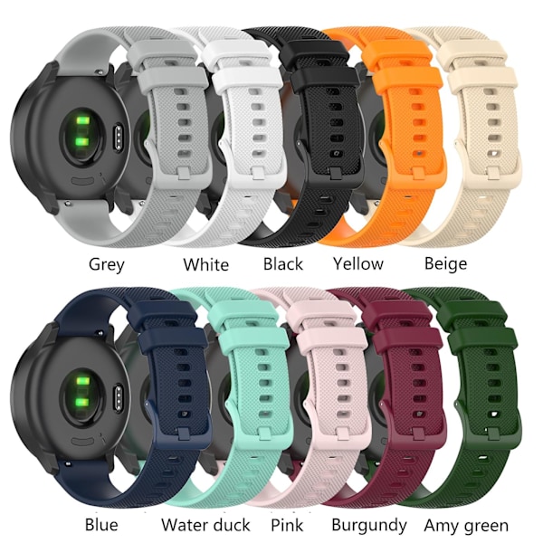 Pink Pink 22mm Ternede Silikonerem kompatibel med Xiaomi Watch Color