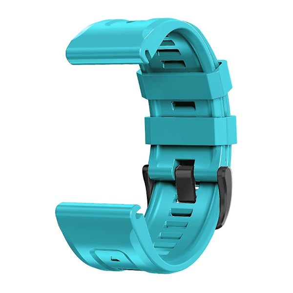 Himmelsblå Silikonarmband kompatibelt med Garmin Fenix 7x / 6x / 5x 26mm