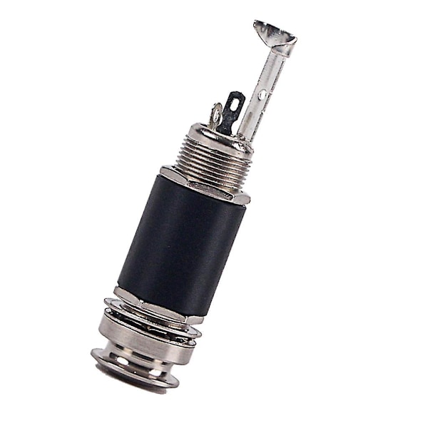 6,35 mm 1/4 tums Gitarrmikrofon Stereo Jack Elektrisk Kontakt Gitarrmikrofon Utgång