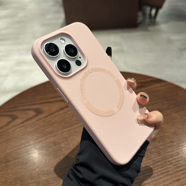 Fodral för iPhone 17 Flytande Silikon Magnetisk Silikon Rosa Noz25295