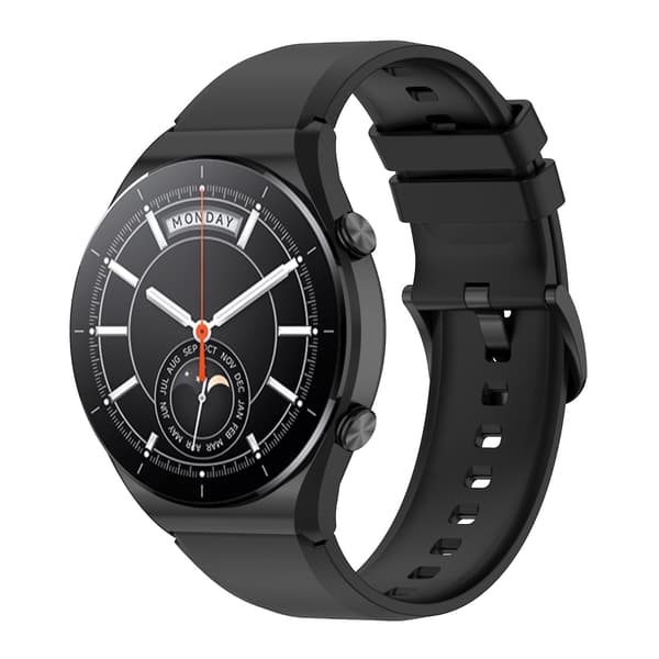 Sort Sort 22mm Silikone Urrem kompatibel med Xiaomi Watch S1