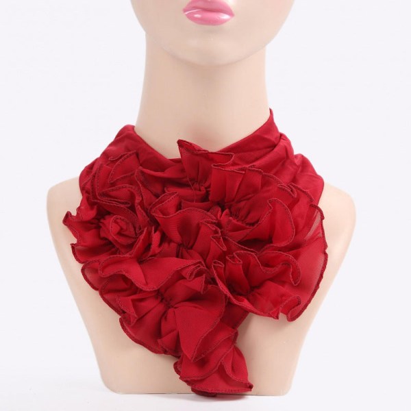 Dame falsk krage Avtakbar halv sløyfe ensfarget Bana F Scarf No. 3 Default