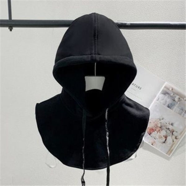 Dame falsk krage Hatt Krage Bomull Innerhette Avtakbar Black 45-60kg
