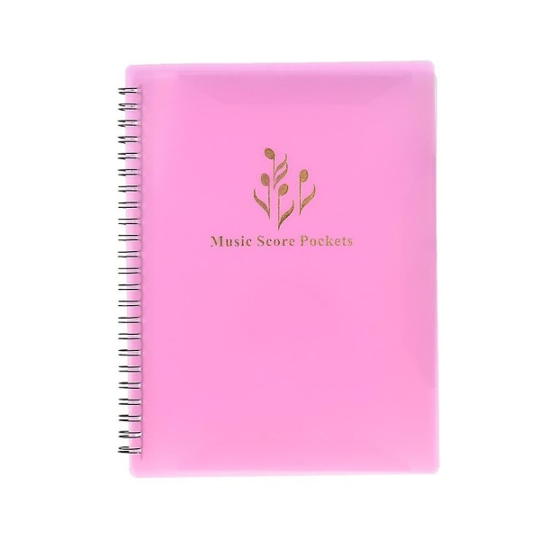 40-fickor multifunktionell nothållare Pappersark Dokumentmapp Pink