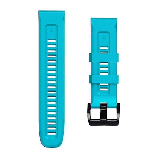 Himmelsblå Silikonarmband kompatibelt med Garmin Fenix 7x / 6x / 5x 26mm