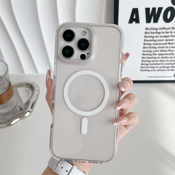 Etui til iPhone 15 Plus Klar Magnetisk Klar Hvid Noz33798