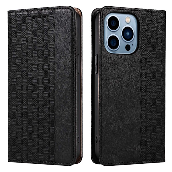 Etui til iPhone 14 Plus 6.7 sort Flip stand