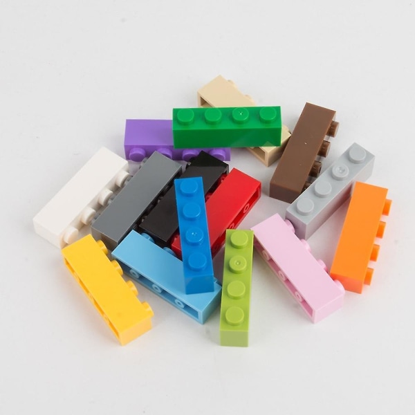 1x4 liten byggkloss Pixel- DIY Höga klossar för Legoss- Pedagogisk leksak Orange