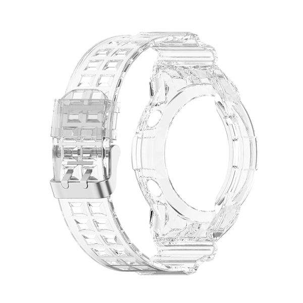 Transparent Gjennomsiktig kompatibel med Huawei Watch Gt 2 46mm Silikon Integrert Klokkereim
