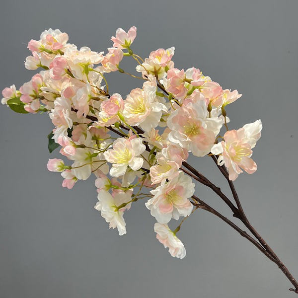 Kunstige Kirsebærblomstgrene Store Falske Blomster Bryllupsdekoration Hjem pink