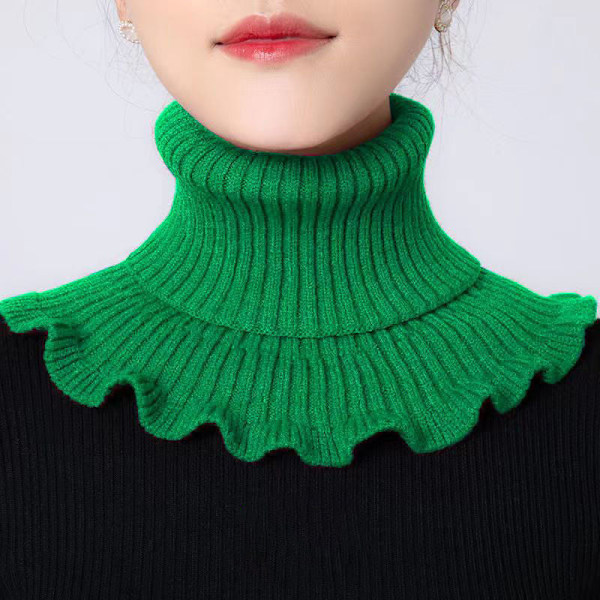 Dame falsk krage Avtakbart halvskjerf Cervical Support Ban Red