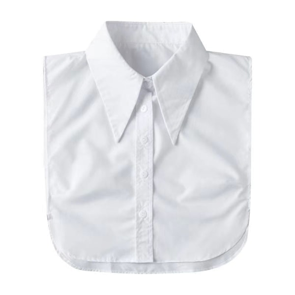 Dame falsk krage Avtakbar halv Avtakbar All-Match dress Black square collar