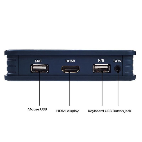 Ny 2-ports USB Hdmi-kompatibel Kvm-switch Kompatibel med Dual Monitor Switch