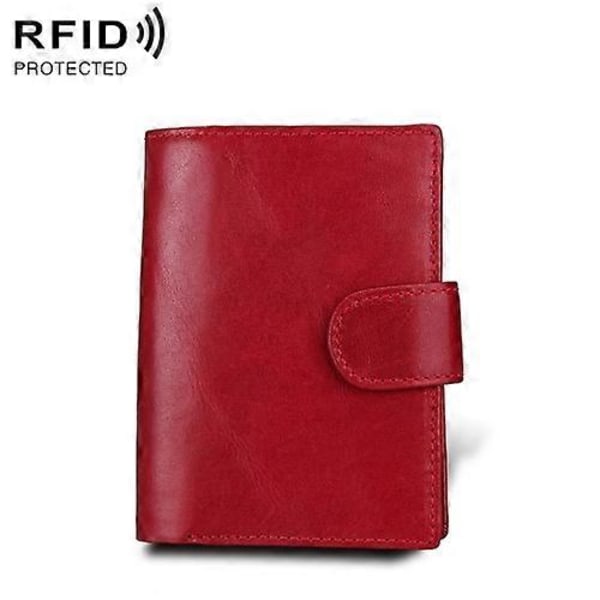 Antimagnetisk RFID Ekte Skinn Lommebok / Passpakke / Kuskinn Kortspor for menn