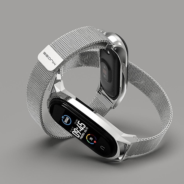 Rosaguld Rosaguld kompatibel med Xiaomi Mi Band 6 / 5 / 4 / 3 Rustfrit stål urrem
