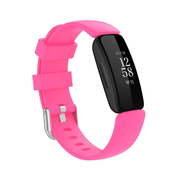 Rosa Rosa kompatibel med Fitbit Ace 3 / Inspire 2 Silikonarmband