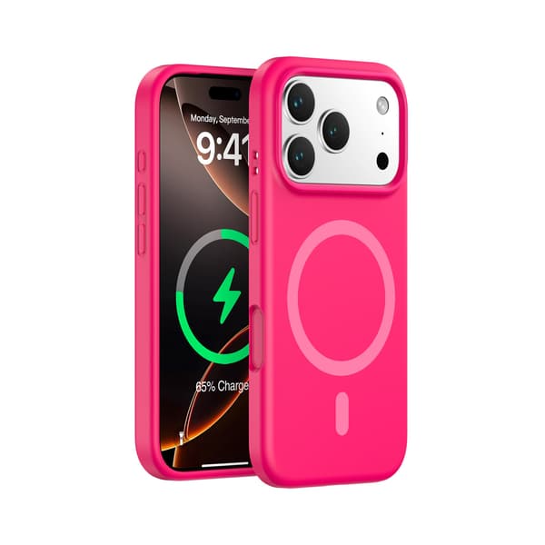 Etui til iPhone 17 Flydende Silikone Magnetisk Silikone Rød Noz34074