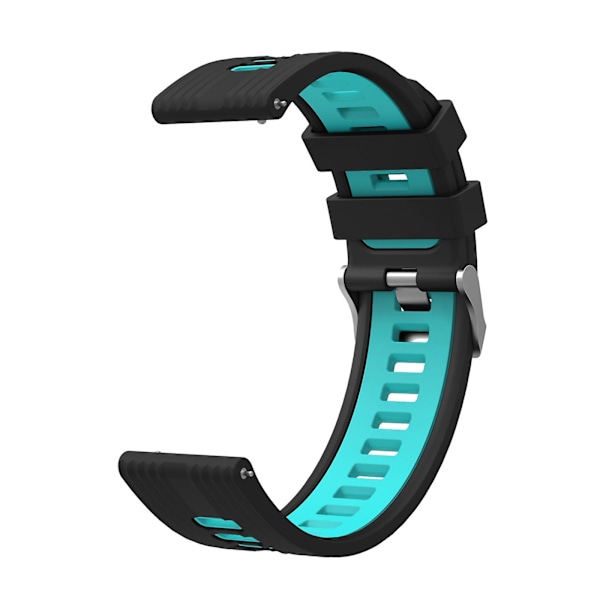 Svart Blå Svart Blå Silikonarmband kompatibelt med Huawei Watch Gt 3 46mm