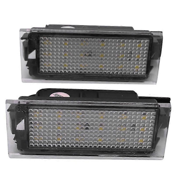 2 stk. LED-nummerskiltlys for bil, for 2 2 3 Master