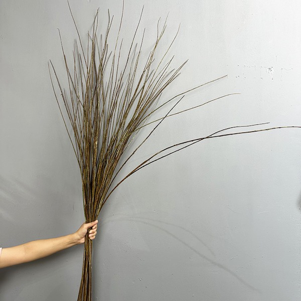 Konstgjorda videkvistar Heminredning Torkade kvistar Grönska Blomsterarrangemang Dragon Willow Green