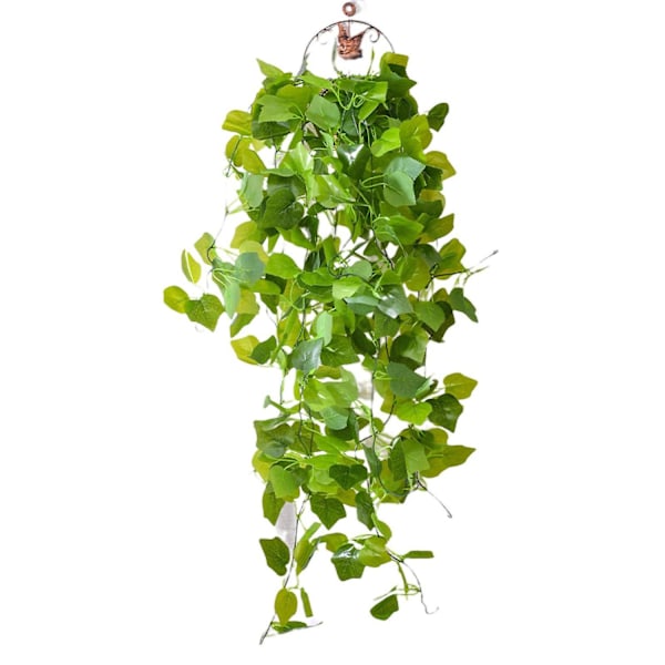 1 Bukett Kunstig Plante Ser Ut Som 5 Greners Simulering Grønn Scindapsus Cirrus Plante Hjemmeinnredning C