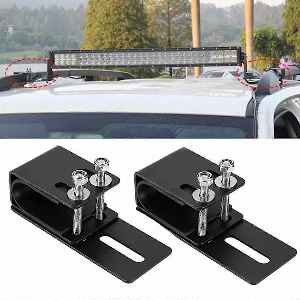 1 par bil LED lysbar monteringsbrakett Offroad Auto SUV tak bagasjebrett monteringsbrakett Arbeidslys L