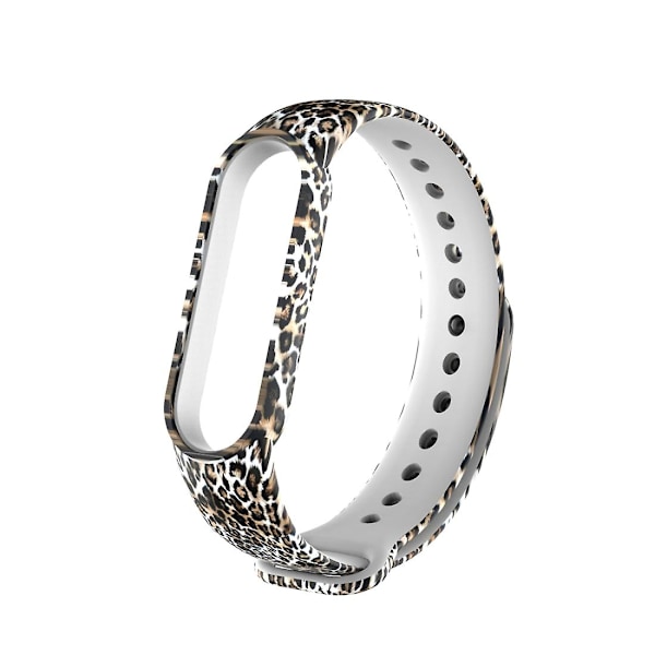 Gul Leopard Gul Leopard kompatibel med Xiaomi Mi Band 5 Tpuwatchband