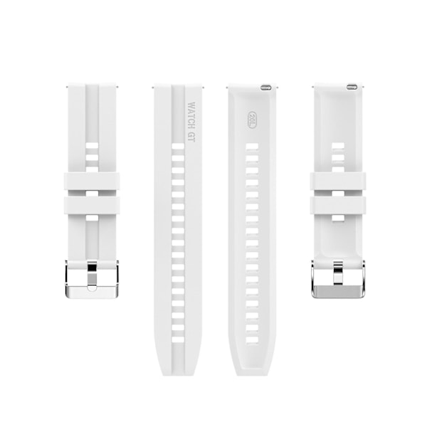 Vit Vit kompatibel med Huawei Watch 3 / 3 Pro Silikonarmband
