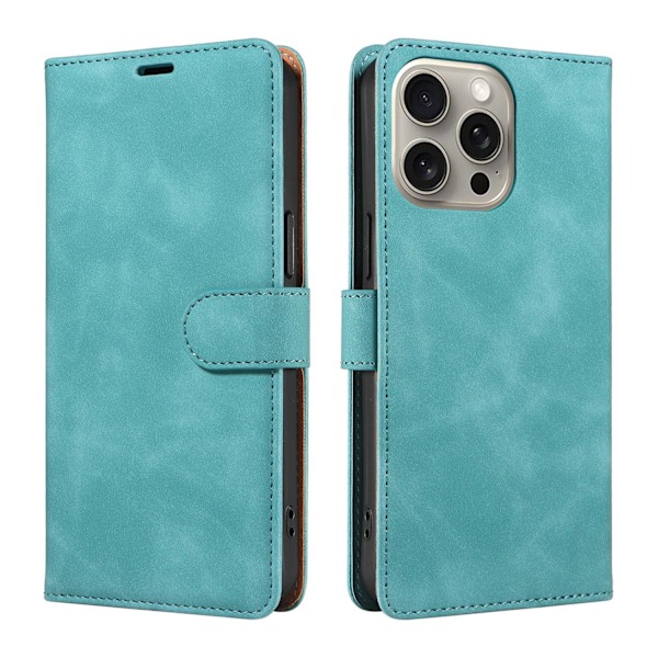 Fodral för iPhone 14 Plus 6.7 Lake Green RFID-blockerande Flip