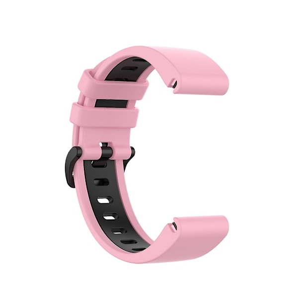 Pinkki Musta Pinkki Musta yhteensopiva Garmin Fenix 6s -rannekkeen kanssa
