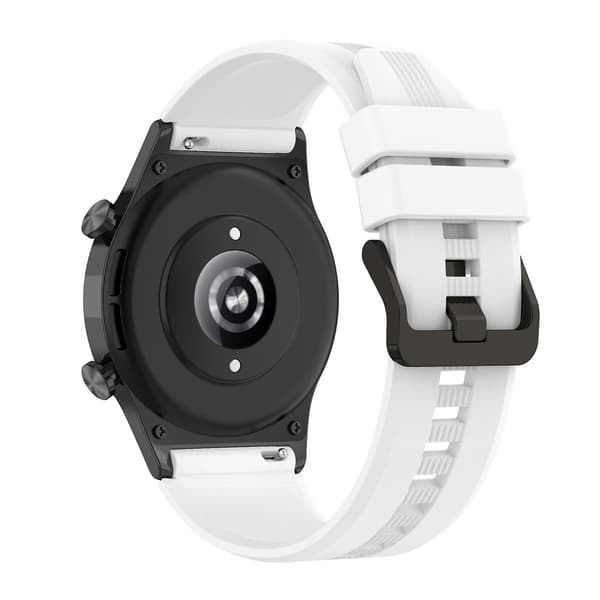 Grå Grå 22mm Silikone Urrem kompatibel med Huawei Watch Gt 2e