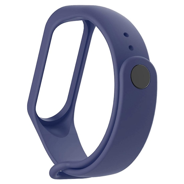 2 i 1 Silikon Klokkereim med TPU Skjermbeskytter kompatibel med Xiaomi Mi Band 4 (Svart)