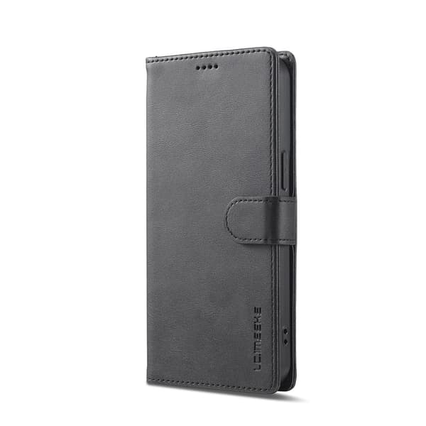 Fodral för iPhone 13 svart Flip Plånbok med Korthållare