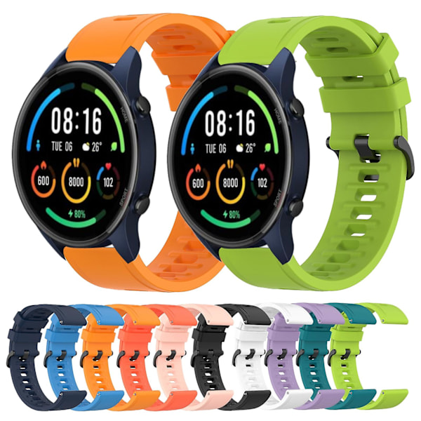 Grönt Mjukt Silikonarmband kompatibelt med Xiaomi Mi Watch Color 2