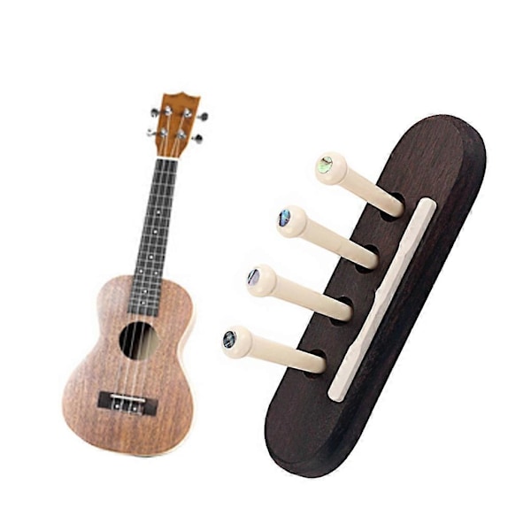 1 Set Ukulele Stall Sadel Ukulele Tillbehör Ukulele Delar Kit Mutter Tillbehör
