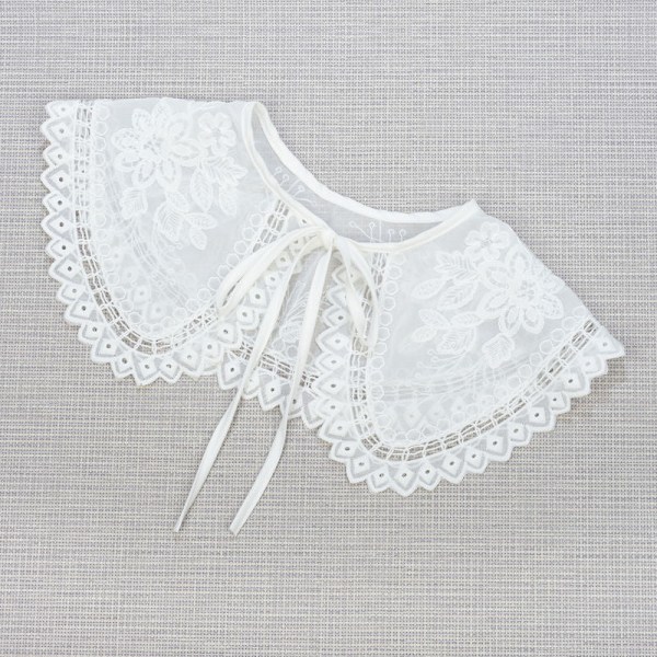 Dame falsk krage Avtakbar halv skulder Avtakbar Versat P09 White