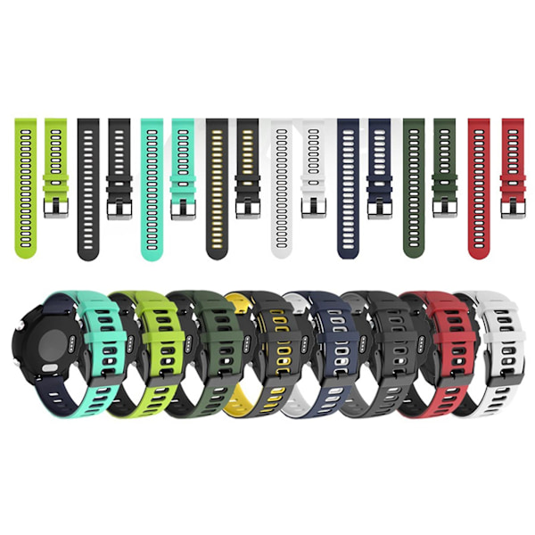 Hvid Sort Hvid Sort 22mm kompatibel med Xiaomi Haylou Rt Rs3 Ls04 / Ls05s Urrem