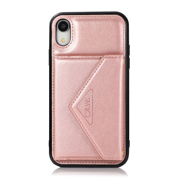 Etui til iPhone iPhone 14plus Rosaguld Wallet med Kortholder