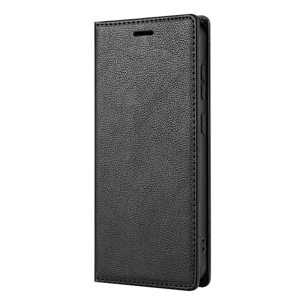 Musta iPhone 15 Pro -kotelo, läppämalli Redmi-lompakolle ja korttipaikalla