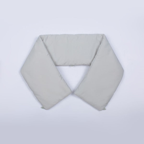 Dame falsk krage Avtakbar halv Allsidig dekorativt sett F Gray down jacket collar stickers