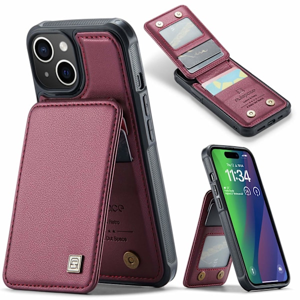 Etui til iPhone 14Plus rød Flip