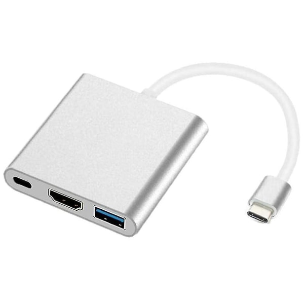 Ny USB C till HDMI-adapter, Usb3.0 och USB C-portomvandlare kompatibel