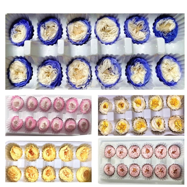 10/12 stk. Tørrede Blomster Rose Blomst Dekorativ Delikat Falsk Konserveret Blomsterhoved Valentinsgave 4