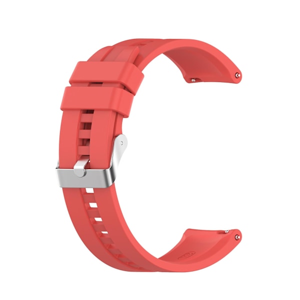 Punainen Punainen yhteensopiva Huawei Watch Gt 2 42mm kellonrannekkeen kanssa hopeisella soljella