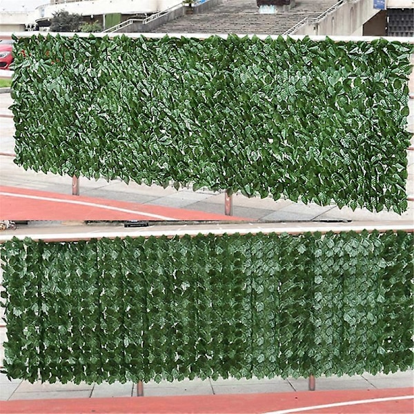 50x50cm Simuleret Hæk Blad Net Kunstige Planter Væg Altan Haveindretning 6